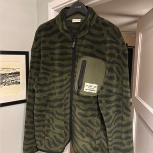 Liquidation Sale! Moncler X Salehe Bembury,  Green and Black Sherpa Jacket